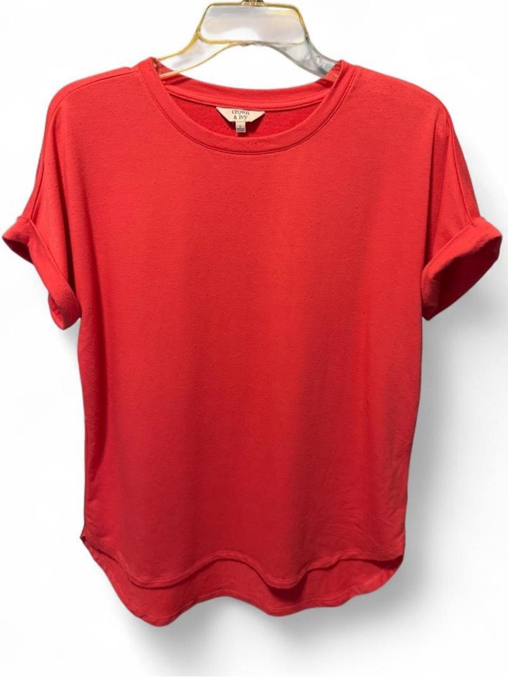 Classic Coral/Pink Crewneck Women's Top